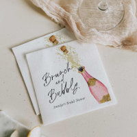 Brunch and Bubbly Bridal Shower Paper Napkins