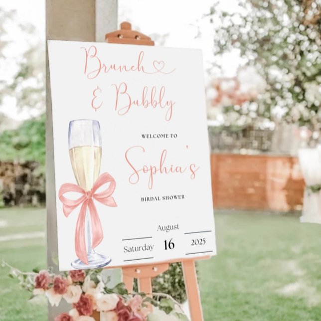 Brunch and Bubbly Bridal Shower Sign (Creator Uploaded)