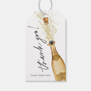 Brunch and Bubbly Bridal Shower Thank you Favor Gift Tags