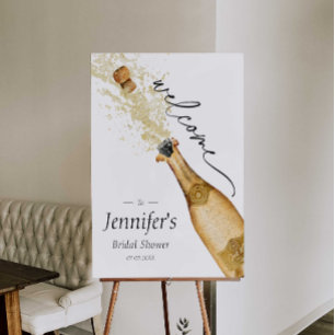 Brunch and Bubbly Bridal Shower Welcome Foam Board