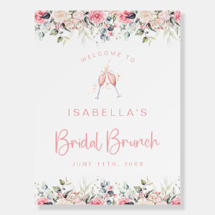 Brunch and Bubbly Bridal Shower Welcome Sign