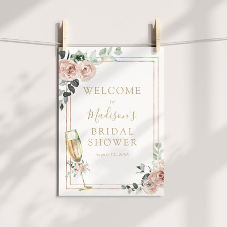 Brunch And Bubbly Bridal Shower Welcome Sign