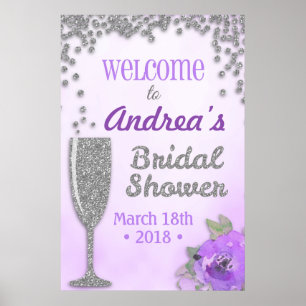 Brunch and Bubbly Bridal Shower Welcome Sign