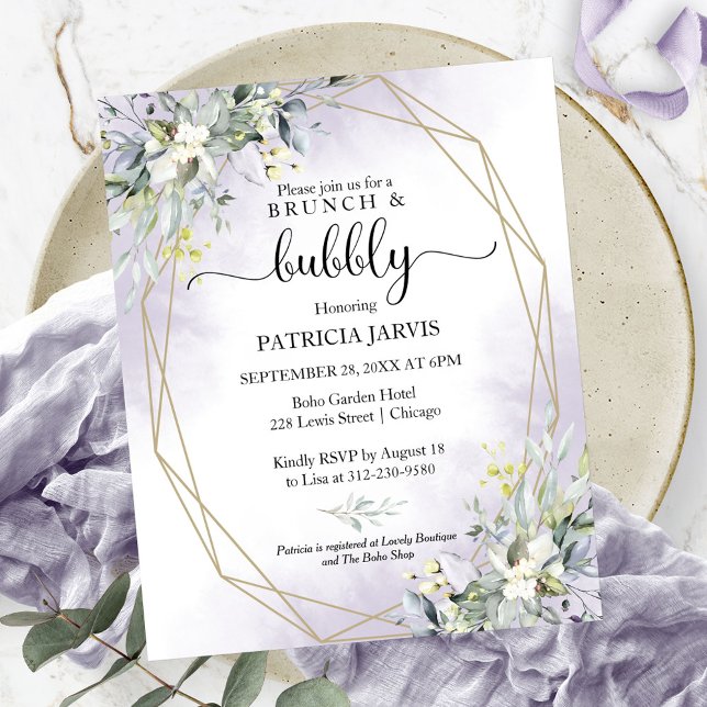 Brunch And Bubbly Budget Bridal Shower Invitations (Creator Uploaded)
