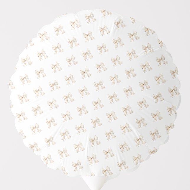 Brunch and Bubbly Champagne Bow Bridal Shower Balloon (Front)