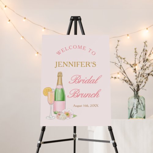 Brunch and Bubbly  Champagne Bridal Brunch Welcome Foam Board