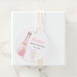 Brunch and Bubbly Champagne Bridal Shower Favor Tags