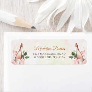 Brunch and Bubbly Champagne Bridal Shower Label