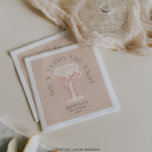Brunch and Bubbly Champagne Bridal Shower Napkins<br><div class="desc">Add matching napkins to your bridal shower tableware! When planning a bridal shower, choosing these items with our "Brunch and Bubbly" theme can make the process delightfully effortless while ensuring a stunning result. The modern illustrated vintage champagne glass, adorned with delicate white flowers and a charming pink bow, adds a...</div>