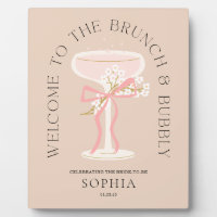 Brunch and Bubbly Champagne Bridal Shower Welcome 