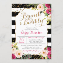 Bridal Brunch & Bubbly Invitation Shower INSTANT DOWNLOAD Bachelorette Aqua Blue Party Gold Invite Personalize Editable Printable WCBR046