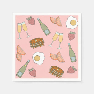 Brunch and Bubbly Cocktail Napkins