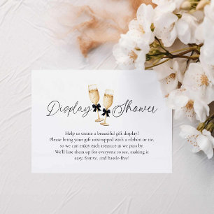Brunch and Bubbly Display Shower Enclosure Card