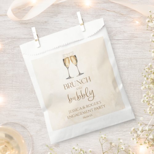 Brunch and Bubbly Engagement Party Brunch Favor Bag