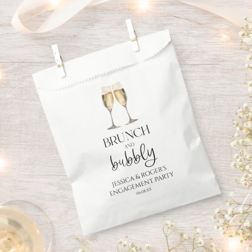 Brunch and Bubbly Engagement Party Brunch Favor Bag