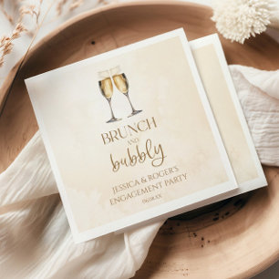 Brunch and Bubbly Engagement Party Brunch Napkins