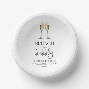 Brunch and Bubbly Engagement Party Brunch Paper Bowls