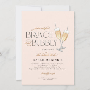 Brunch and Bubbly Prosecco Champagne Shower Invite