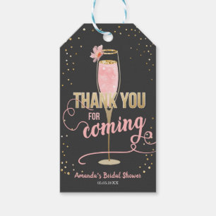 Brunch and Bubbly Thank You Tags Bridal Shower