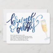 Brunch and Bubbly Wedding Shower Invitations (Front)