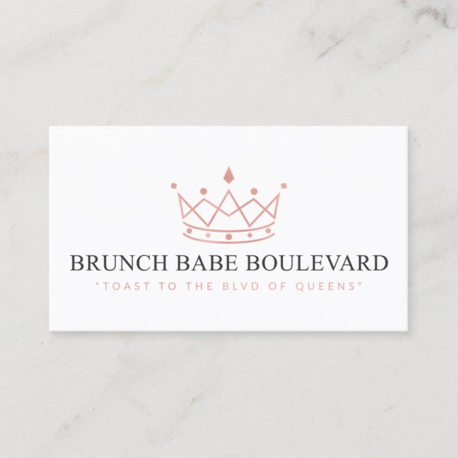 Brunch Babe Boulevard - Kiarra Business Card (Front)
