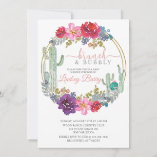 BRUNCH, BABY SHOWER, DESERT THEME, FLORAL