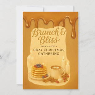 Brunch & Bliss Cozy Christmas Gathering Invitation