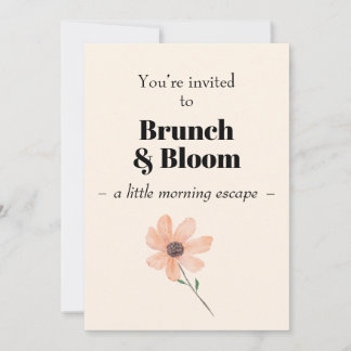 Brunch & Bloom  Invitation