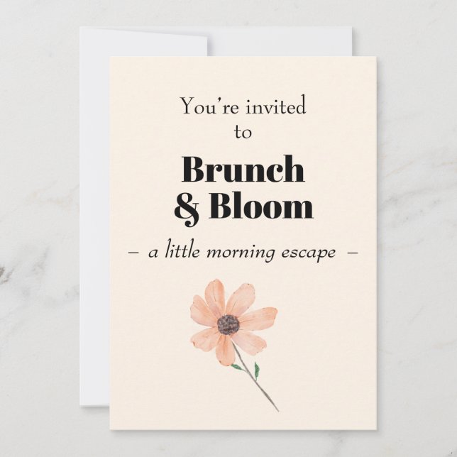 Brunch & Bloom  Invitation (Front)