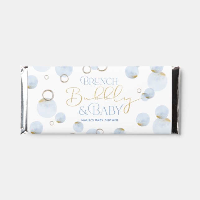 Brunch Bubbly and Baby Shower Candy Bar Wrappers (Front)