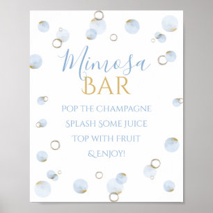 Brunch Bubbly and Baby Shower Mimosa Bar Poster