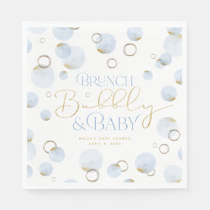 Brunch Bubbly and Baby Shower Napkins