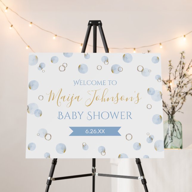 Brunch Bubbly and Baby Shower Welcome Sign  (In Situ (Stand))