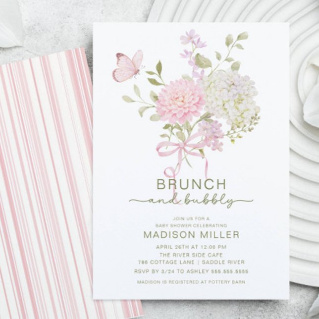 Brunch & Bubbly Baby Shower Invitation (Creator Uploaded)