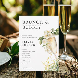 Brunch & Bubbly Bridal Shower Invitation