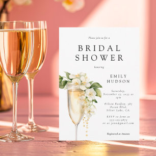 Brunch & Bubbly Bridal Shower Invitation