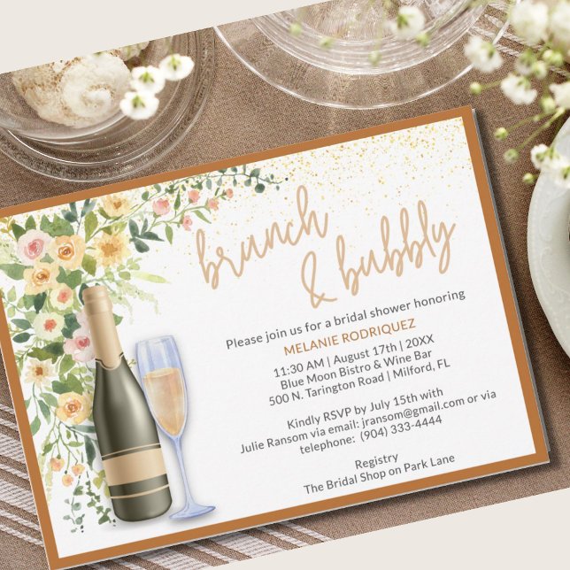 Brunch & Bubbly Bridal Shower Invite (Creator Uploaded)