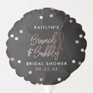 Brunch & Bubbly Confetti Bridal Shower Balloon