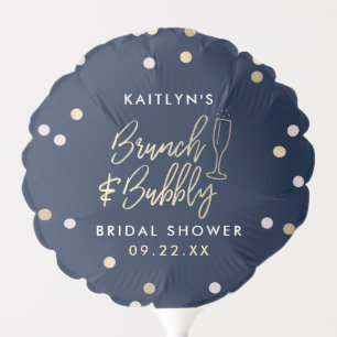 Brunch & Bubbly Confetti Bridal Shower Balloon