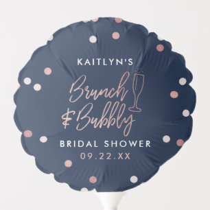 Brunch & Bubbly Confetti Bridal Shower Balloon
