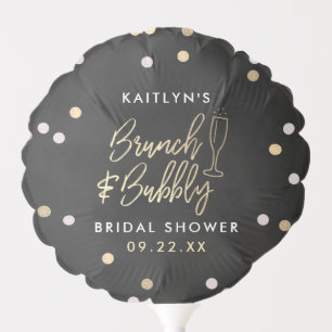Brunch & Bubbly Confetti Bridal Shower Balloon