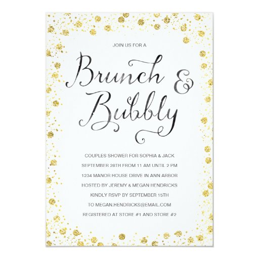 Brunch And Bubbly Shower Invitations 5