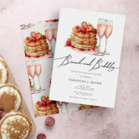 Brunch & Bubbly Elegant Pancake Pink Bridal Shower