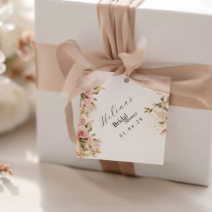 Brunch & Bubbly Favor Tag Floral Bridal Shower