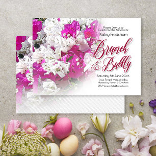 Brunch & Bubbly Floral Wedding Invitation