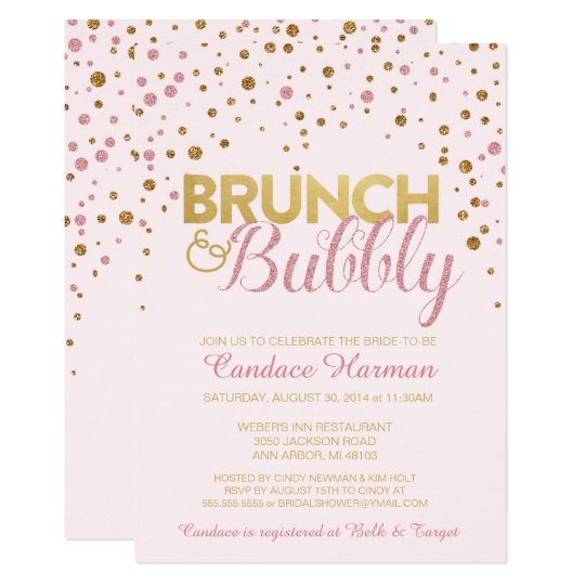 Brunch And Bubbly Bridal Shower Invitations 9