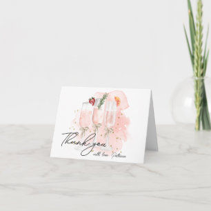 Brunch & Bubbly Mimosa Bridal Shower Thank You  Card
