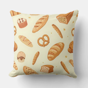 Brunch Café Aroma Throw Pillow