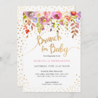 Brunch for Baby Girl Baby Shower Invite