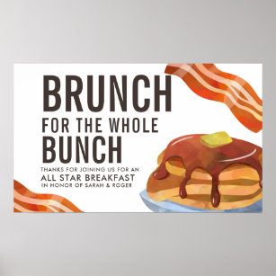 BRUNCH FOR THE BUNCH   Breakfast Gathering Poster